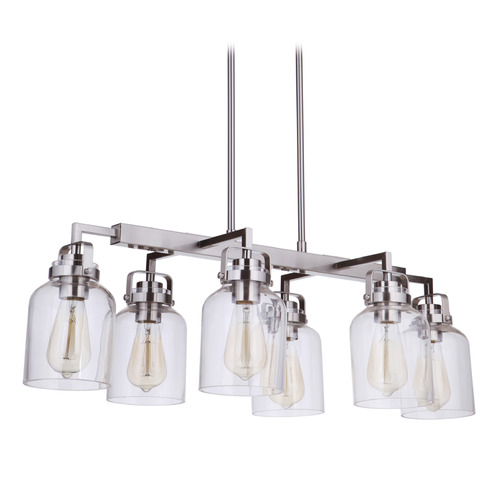 Foxwood Brushed Polished Nickel Linear Light by Craftmade Lighting