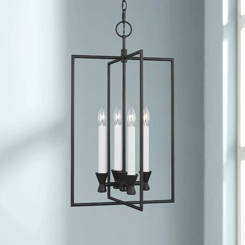 Chapman & Meyers 16-Inch Keystone Aged Iron Pendant by Visual Comfort Studio
