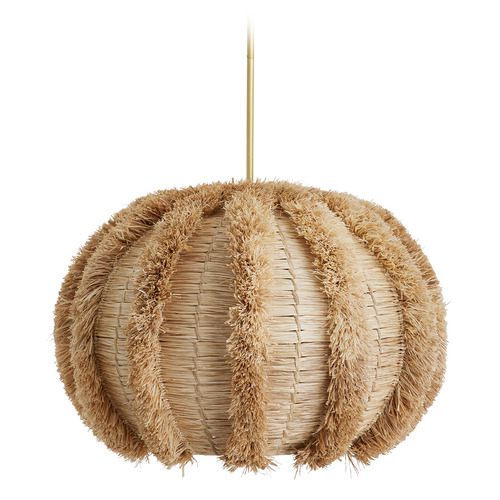 Johanna 34-Inch Pendant in Natural Raffia by Arteriors Home