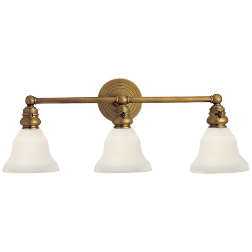 Visual Comfort Signature Collection E.F. Chapman Boston 3-Light in Antique Brass by Visual Comfort Signature SL2933HABSLEGWG