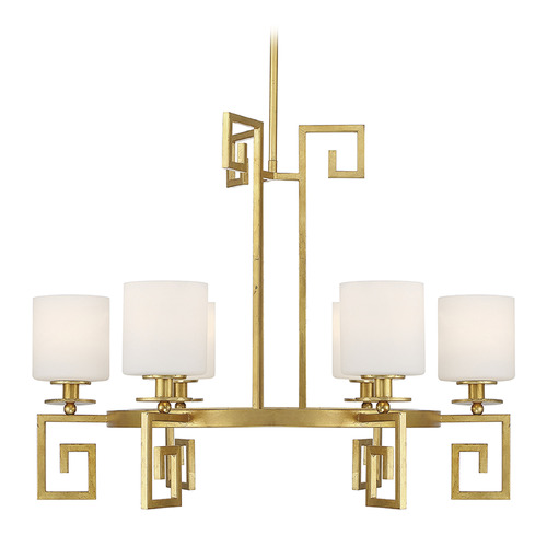 Savoy House Quatrain 6-Light Chandelier in True Gold by Savoy House 1-2304-6-260