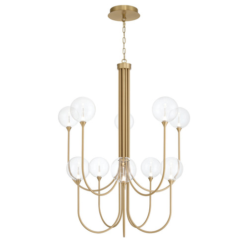 Lissa 10-Light LED Grand Chandelier in Gold by Eurofase Lighting