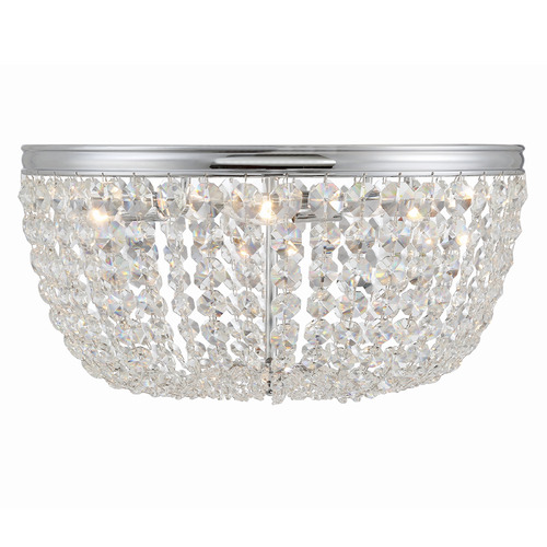 Crystorama Lighting Nola Polished Chrome Flushmount Light