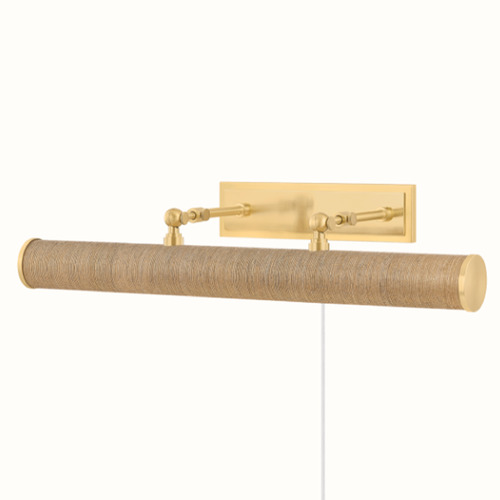 Mitzi by Hudson Valley Mitzi By Hudson Valley Mitzi Holly Aged Brass Picture Light HL263203-AGB/GC