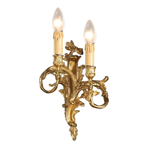Sconce Wall Light in French Gold by Metropolitan Lighting
