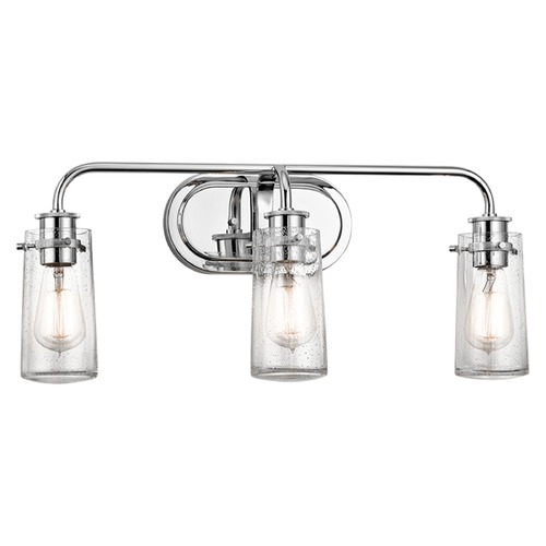 Braelyn 3-Light Chrome Vanity Light by Kichler Lighting