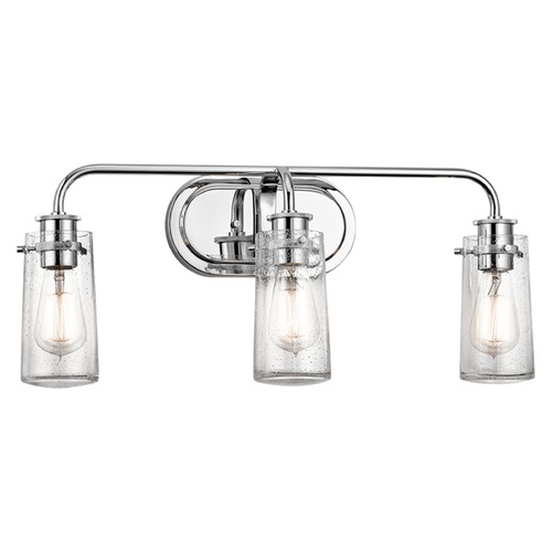 Kichler Lighting Braelyn 3-Light Chrome Vanity Light by Kichler Lighting 45459CH