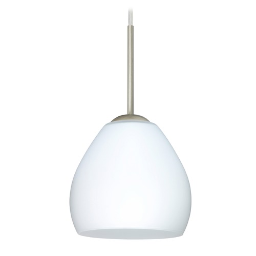 Besa Lighting Besa Lighting Bolla Satin Nickel LED Mini-Pendant Light 1BT-412207-LED-SN