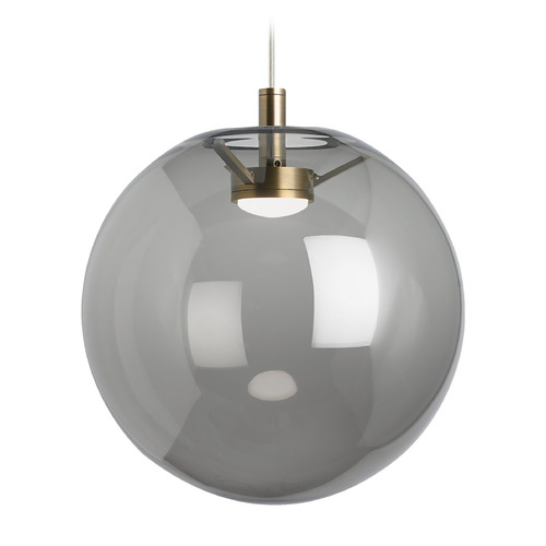 Visual Comfort Modern Collection Palona Warm Dim LED Pendant in Brass by Visual Comfort Modern 700TDPLNPKR-LEDWD