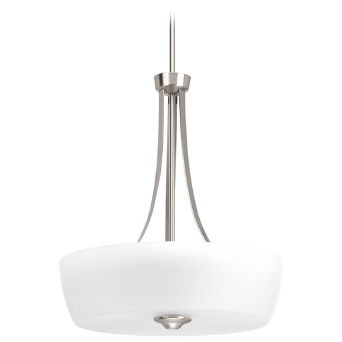 Leap Brushed Nickel Pendant by Progress Lighting