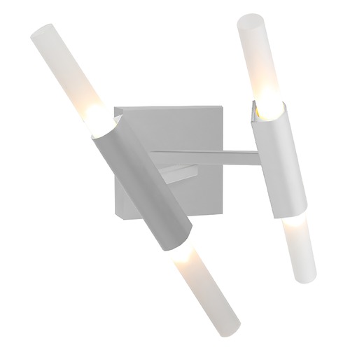 San Vicente Matte Chrome LED Sconce by Avenue Lighting