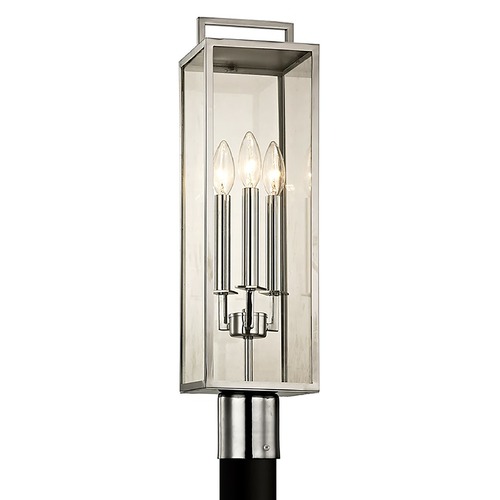 Troy Lighting Beckham 23.75-Inch Polished Stainless Post Light by Troy Lighting P6535