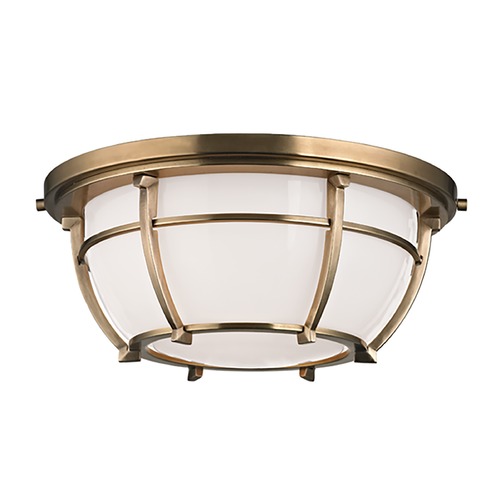 Hudson Valley Lighting Conrad Aged Brass Flush Mount by Hudson Valley Lighting 4112-AGB