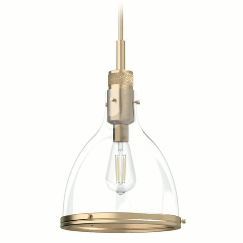 Hunter Fan Company Hunter Fan Company Van Nuys Alturas Gold Pendant Light with Bowl / Dome Shade 19295