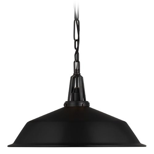 Visual Comfort Signature Collection Chapman & Myers Layton 20-Inch Pendant in Bronze by Visual Comfort Signature CHC5462BZBLK