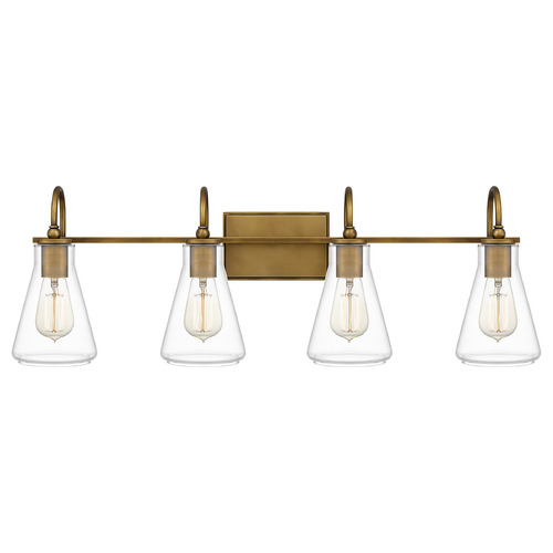 Quoizel Lighting Boyton Bathroom Light in Weathered Brass by Quoizel Lighting BYT8633WS