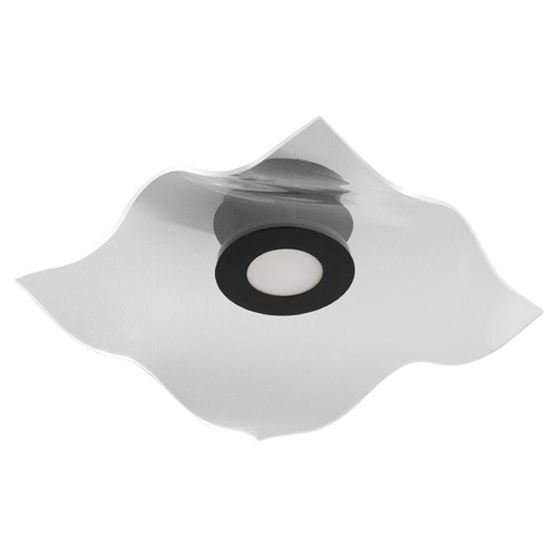 Oxygen Medusa Black LED Semi-Flushmount Light