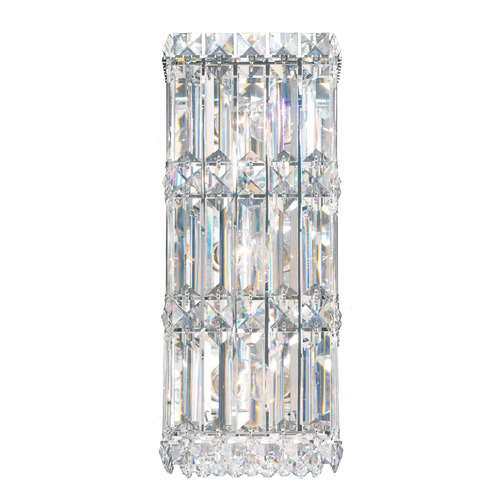 Schonbek Worldwide Lighting Quantum Polished Stainless Steel Sconce