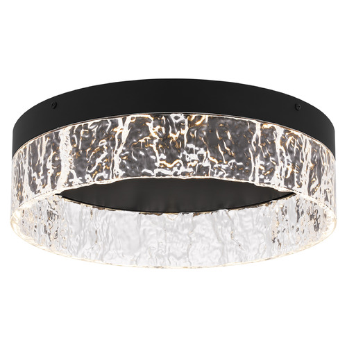 Quoizel Lighting Vistaria Matte Black LED Flushmount Light