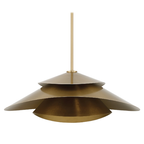 Hunter Fan Company Hunter Fan Company Hiro Alturas Gold Pendant Light with Conical Shade 48154