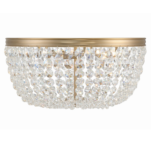Crystorama Lighting Nola Vibrant Gold Flushmount Light