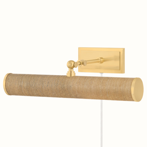 Mitzi by Hudson Valley Mitzi By Hudson Valley Mitzi Holly Aged Brass Picture Light HL263202-AGB/GC