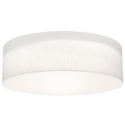 Afx Lighting Anton Linen White Flushmount Light
