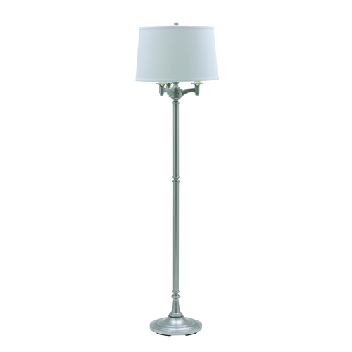 Lancaster Six-Way Floor Lamp in Satin Nickel by House of Troy Lighting