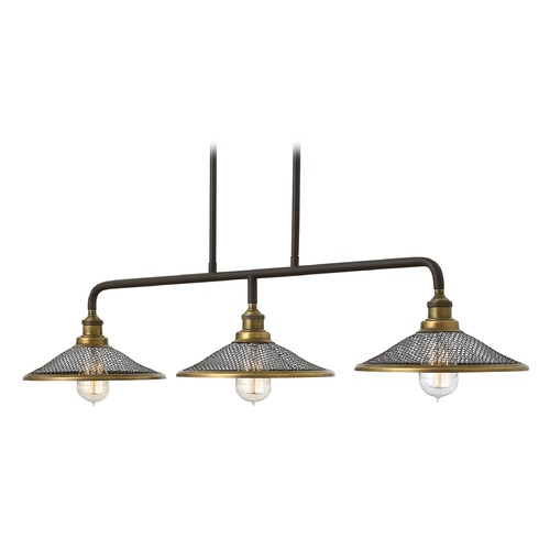 Hinkley Hinkley Rigby 3-Light Chandelier in Buckeye Bronze 4364KZ