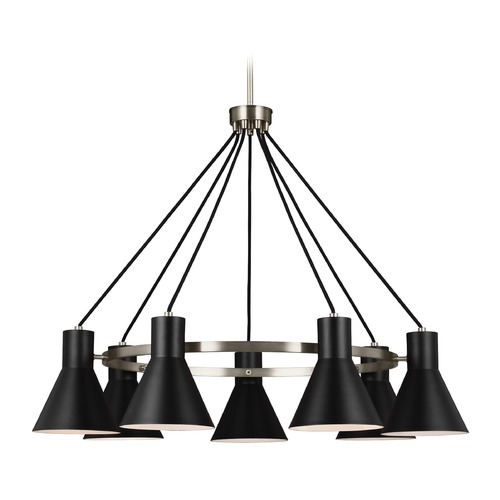 Generation Lighting Towner Chandelier in Brushed Nickel by Generation Lighting 3141307-962