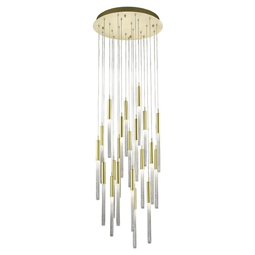 Boa 21-LightBrushed Brass LED Multi-Light Pendant by Avenue Lighting