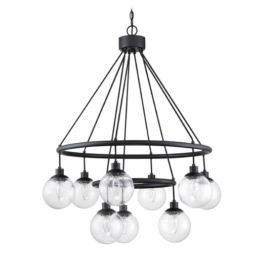 Que Flat Black Chandelier by Craftmade Lighting