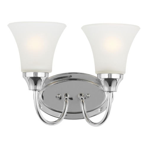 Generation Lighting Holman 11.75-Inch Chrome Bathroom Light by Generation Lighting 44806-05