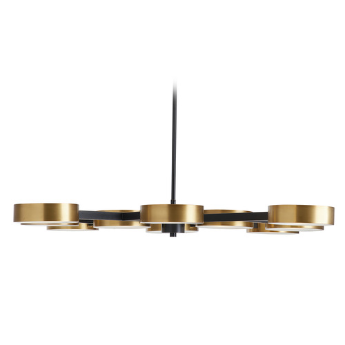 Linus Starburst Chandelier in Bronze & Brass by Arteriors Home