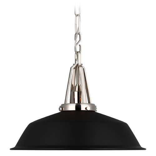 Chapman & Myers Layton 20-Inch Pendant in Nickel by Visual Comfort Signature
