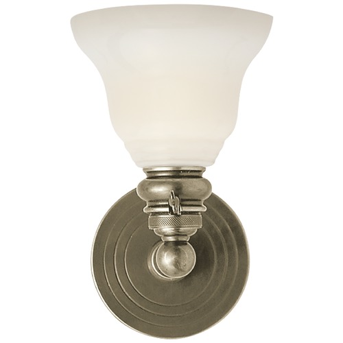 Visual Comfort Signature Collection E.F. Chapman Boston Sconce in Antique Nickel by Visual Comfort Signature SL2931ANSLEGWG