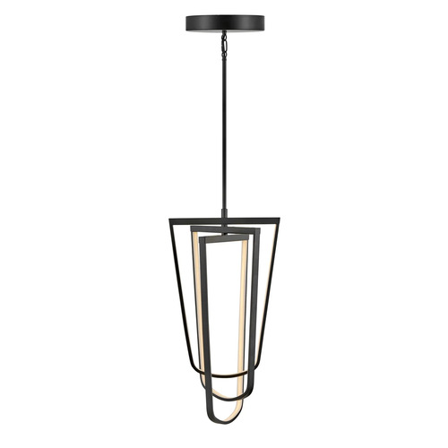 Onyx LED Pendant in Black by Fredrick Ramond