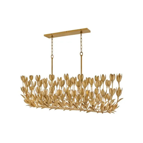 Hinkley Flora Linear Chandelier in Burnished Gold by Hinkley Lighting 30015BNG