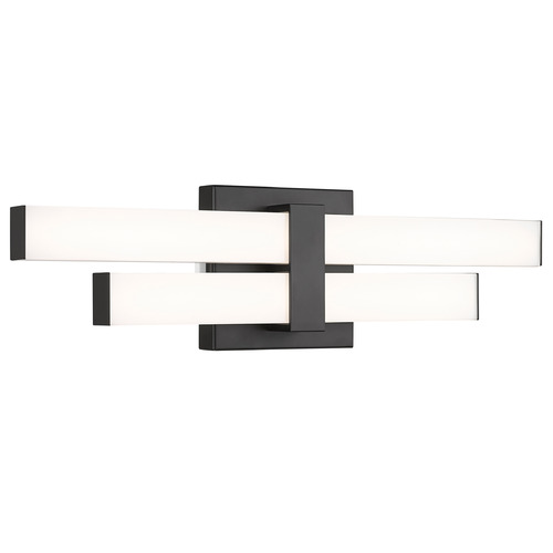 Z-Lite Zane Matte Black LED Vertical Bathroom Light