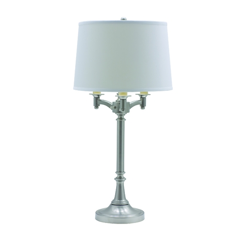 Lancaster Six-Way Table Lamp in Satin Nickel by House of Troy Lighting