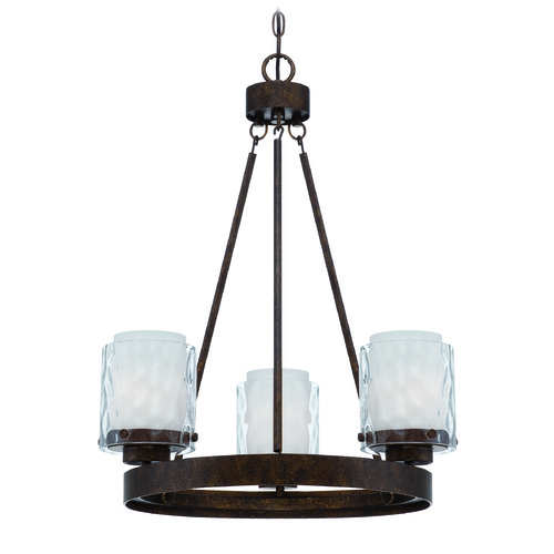Kenswick 22-Inch Wide Peruvian Bronze Chandelier by Craftmade Lighting