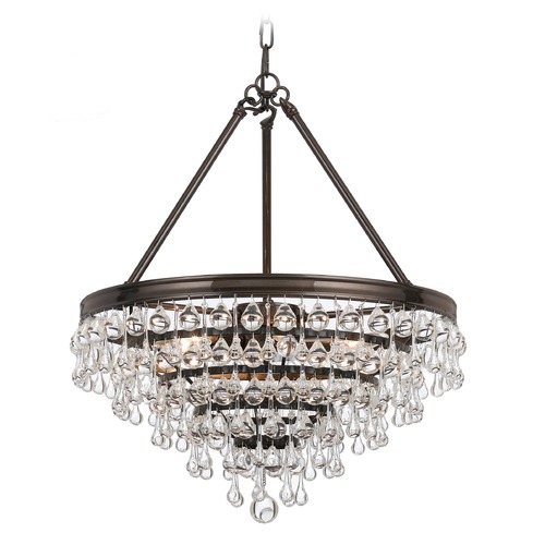 Crystorama Lighting Calypso Vibrant Bronze Pendant Light