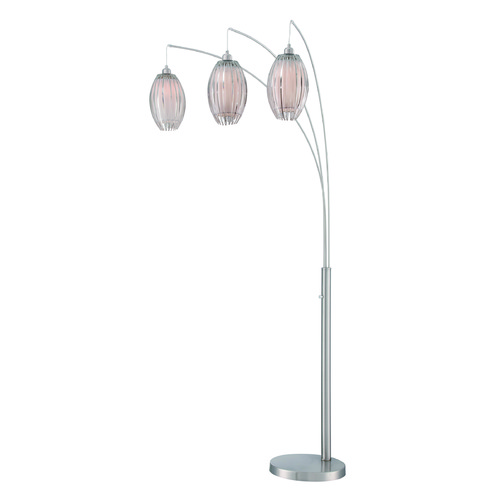 Lotuz Chrome Arc Lamp by Lite Source Lighting