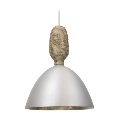 Besa Lighting Besa Lighting Creed Satin Nickel LED Mini-Pendant Light 1XT-CREED-LED-SN