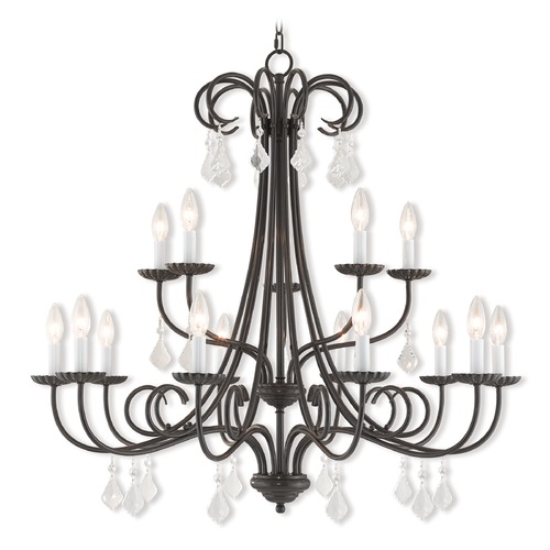 Livex Lighting Livex Lighting Daphne English Bronze Crystal Chandelier 40879-92