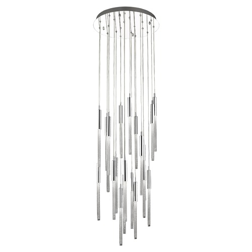 Boa 21-Light Polished Nickel LED Multi-Light Pendant by Avenue Lighting