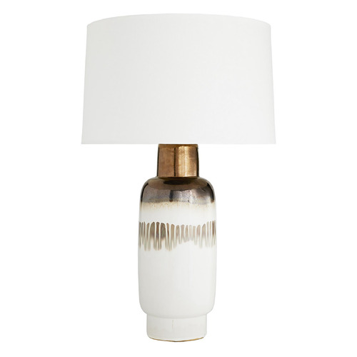 Quinn 30-Inch Lamp in Bronze & Rose Glaze Ceramic by Arteriors Home