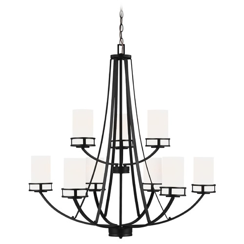 Robie Midnight Black Chandelier by Generation Lighting