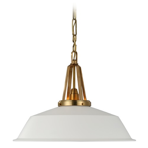 Chapman & Myers Layton 20-Inch Pendant in Brass by Visual Comfort Signature