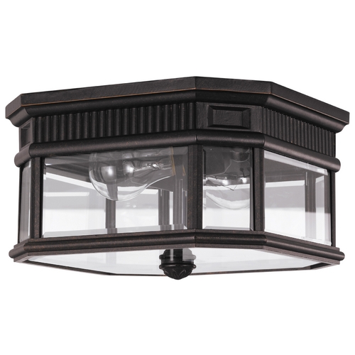 Cotswold Lane Outdoor Flush Mount in Grecian Bronze by Generation Lighting